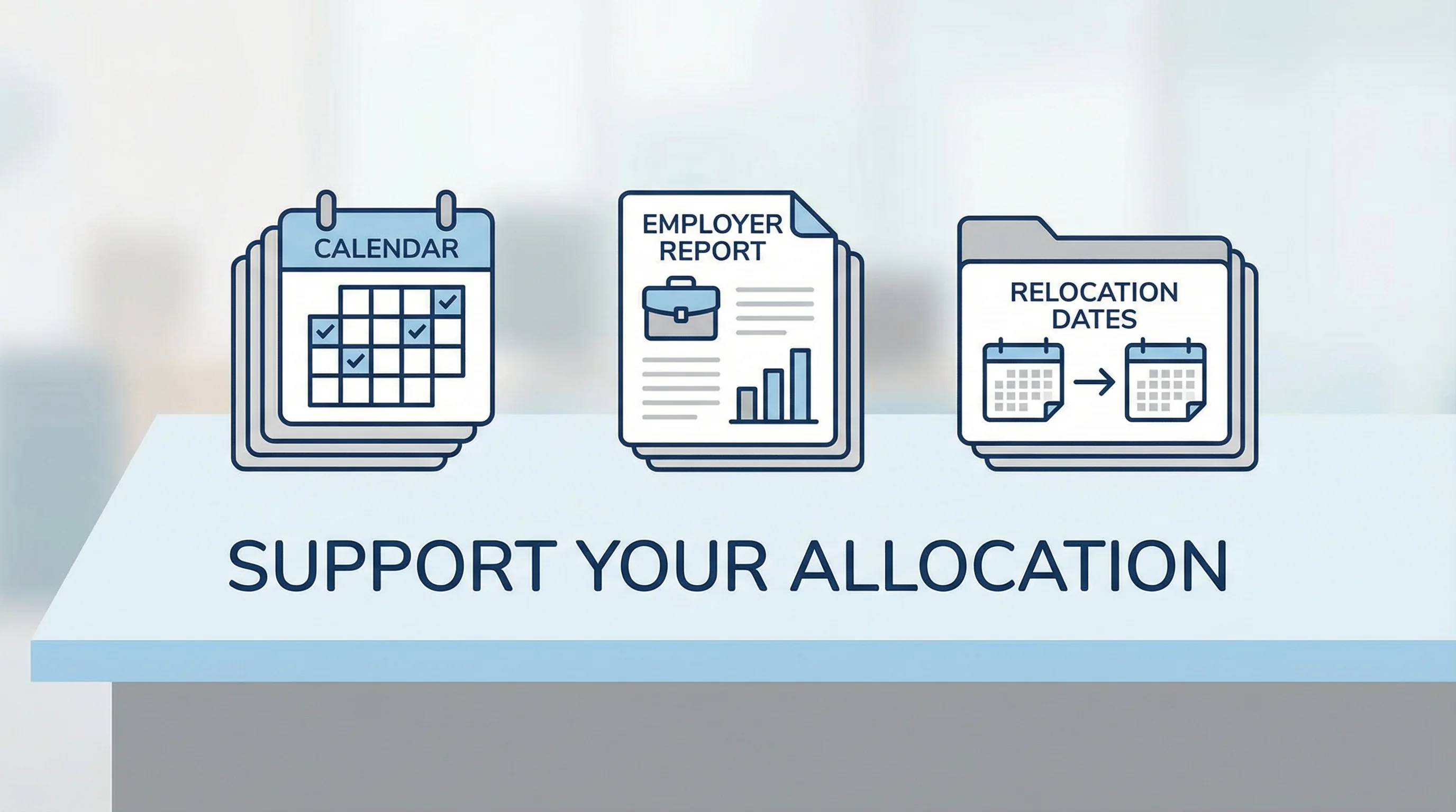 Documentation for multi-state equity sourcing: calendars, employer reports, relocation dates